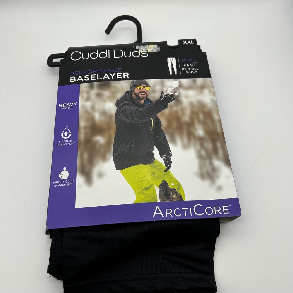 Cuddl Duds Mens XXL Arcticore Performance Baselayer‎ Pant Black Heavyweight